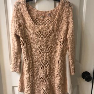 Knitted & Knotted Pale pink sweater